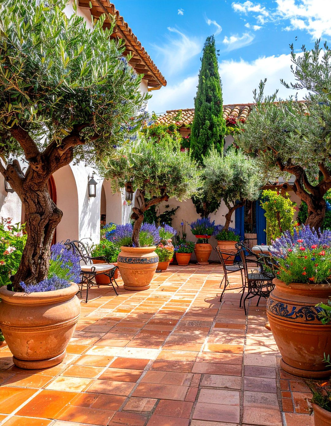 A Mediterranean Courtyard Vibe - 30 backyard ideas for small yards