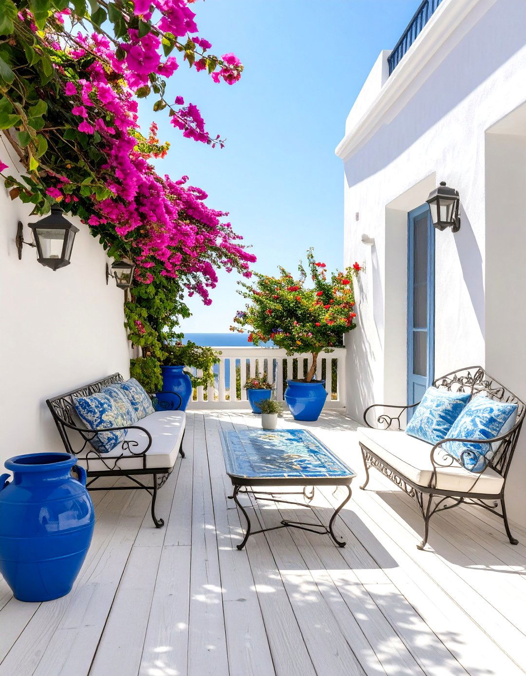 A Mediterranean Escape Deck - 30 deck decorating ideas on a budget