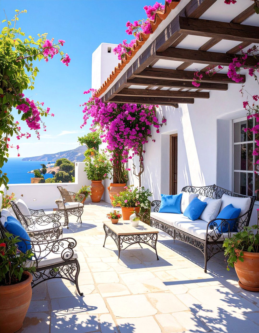 A Mediterranean Inspired Covered Patio - 30 backyard shade ideas