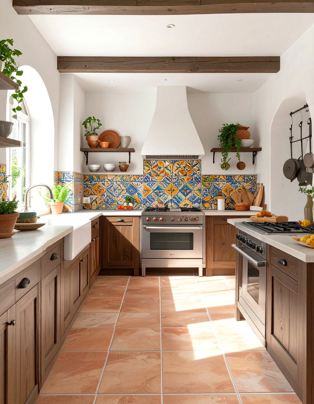 A Mediterranean Inspired Kitchen - 30 kitchen and bath design ideas