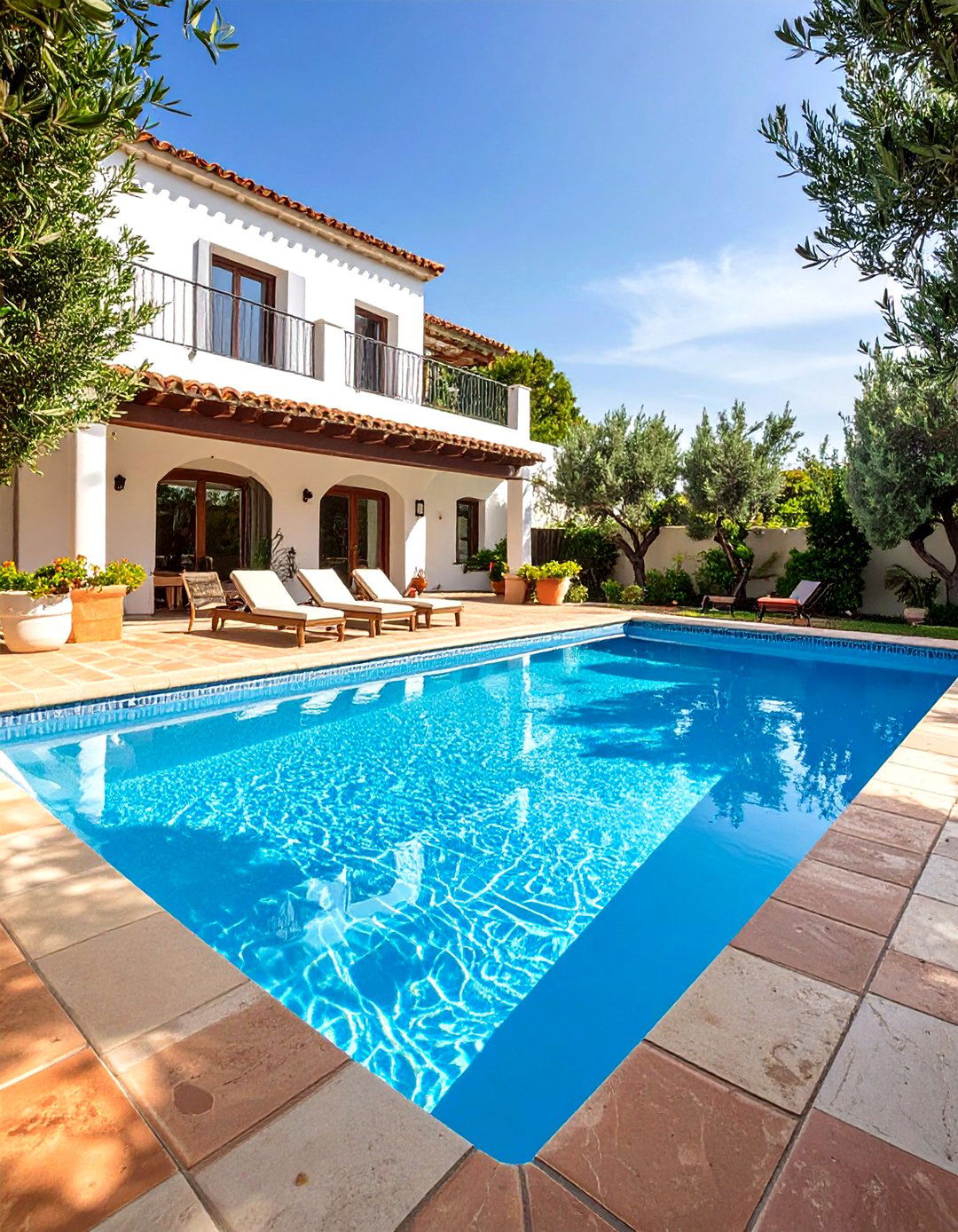 A Mediterranean Inspired Pool - 30 pool ideas for backyard
