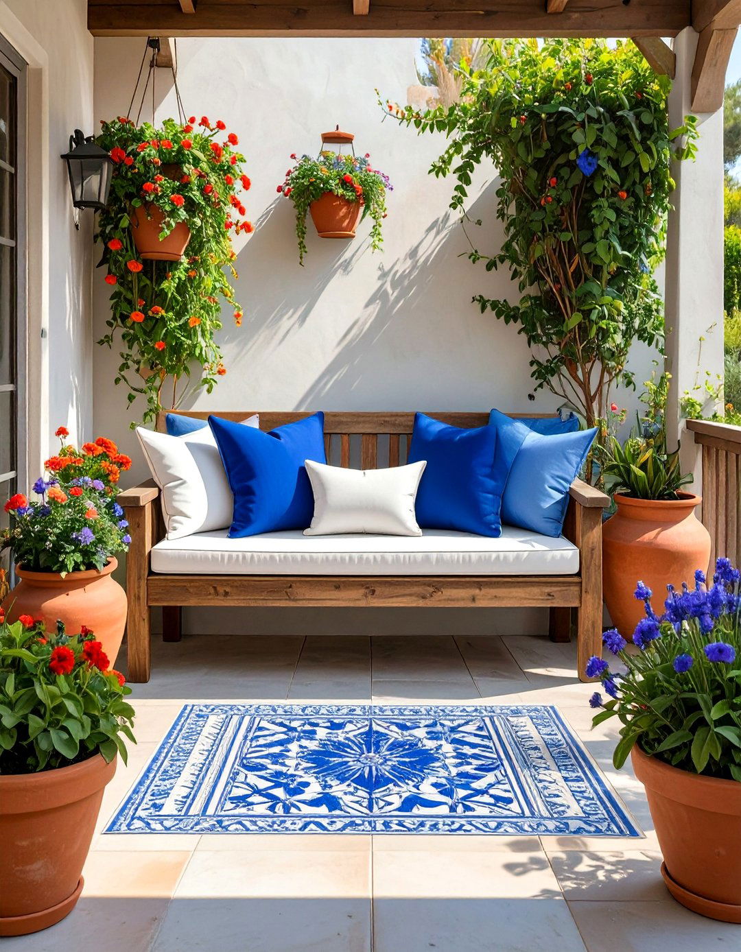 A Mediterranean Inspired Porch Retreat - 30 back porch ideas on a budget