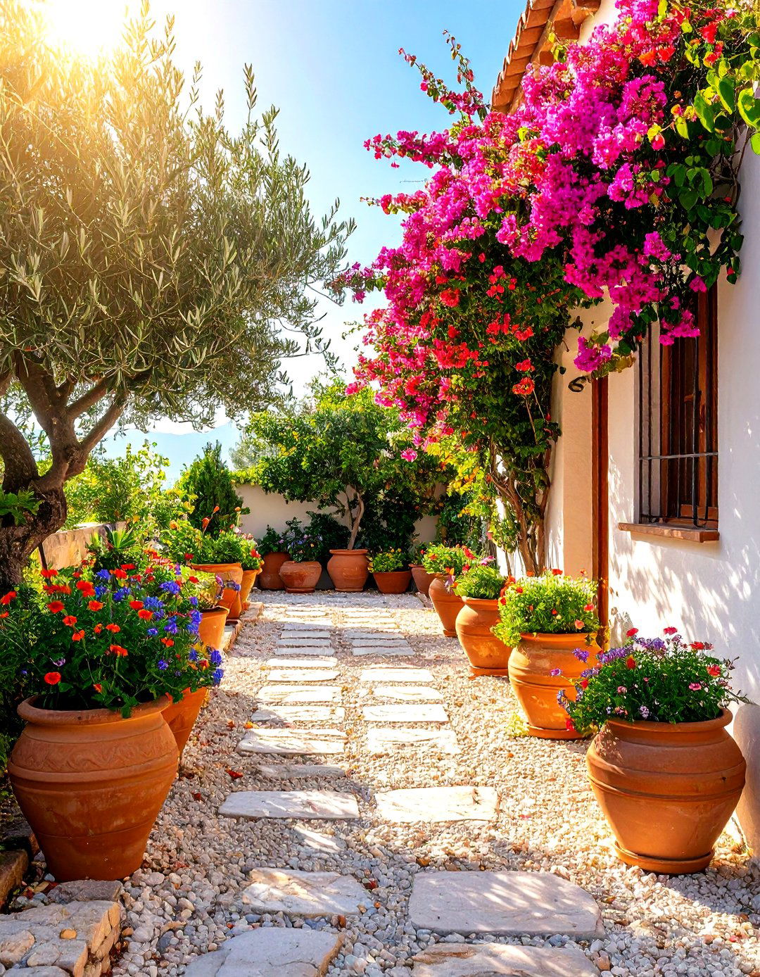 A Mediterranean Inspired Terrace - 30 garden ideas for front yard