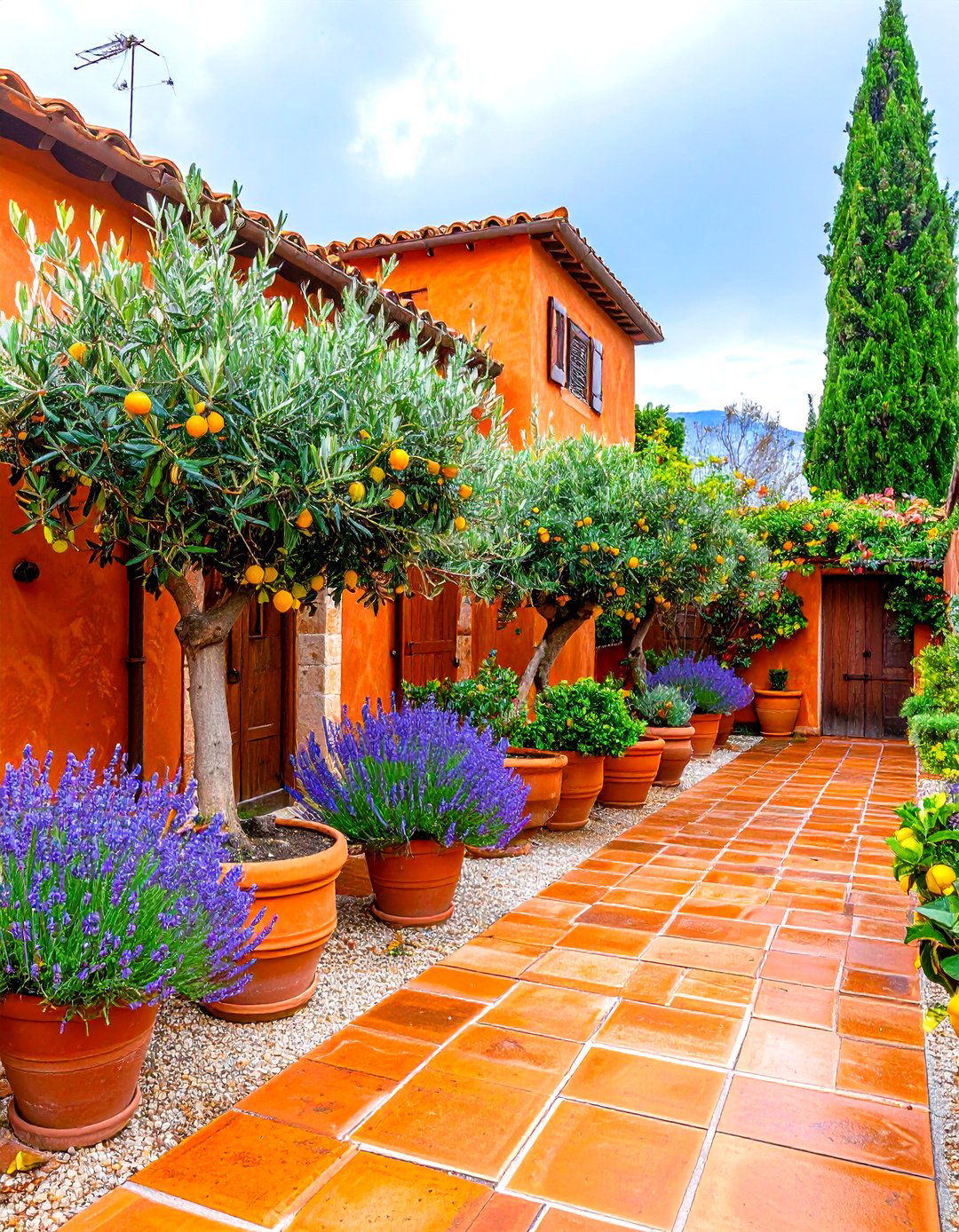 A Mediterranean Villa Front Yard - 30 landscaping ideas for front yard
