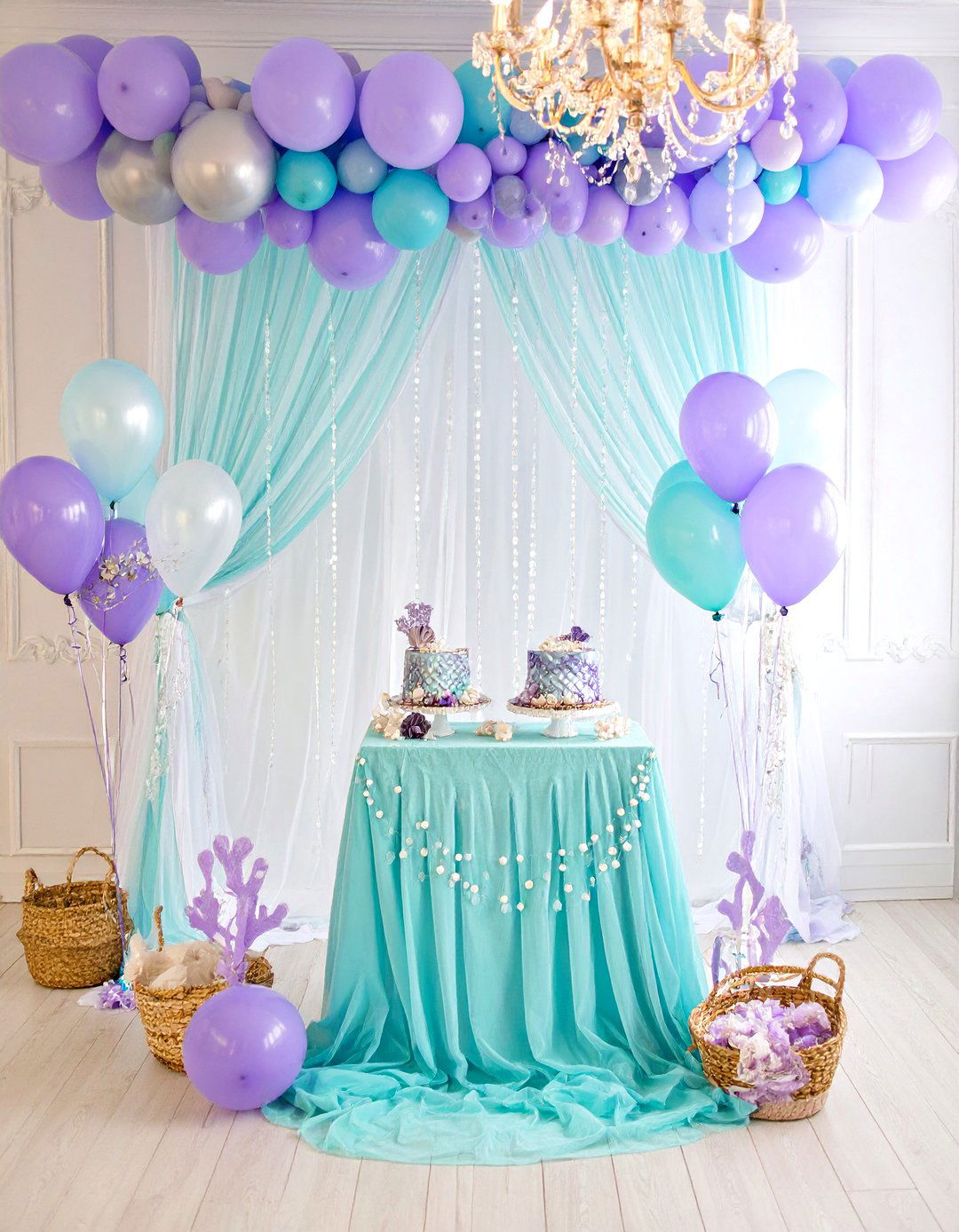 A Mermaid Wishes and Seashell Kisses Party - 30 girl baby shower ideas