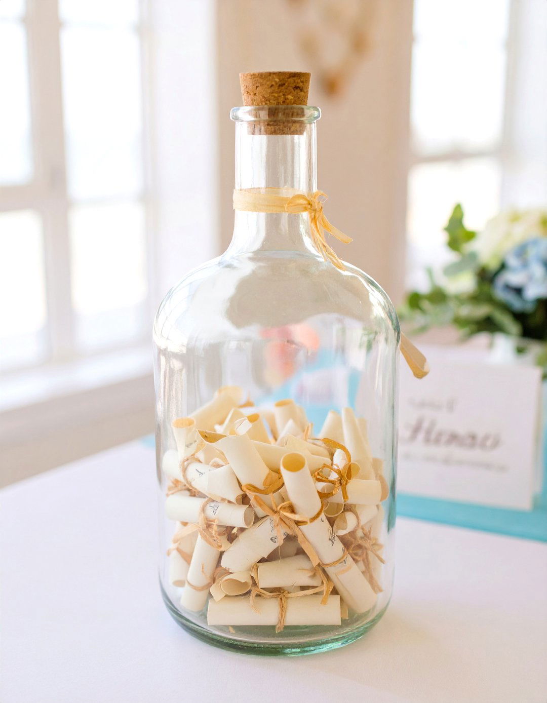 A Message in a Bottle Guest Book - 30 baby shower guest book ideas