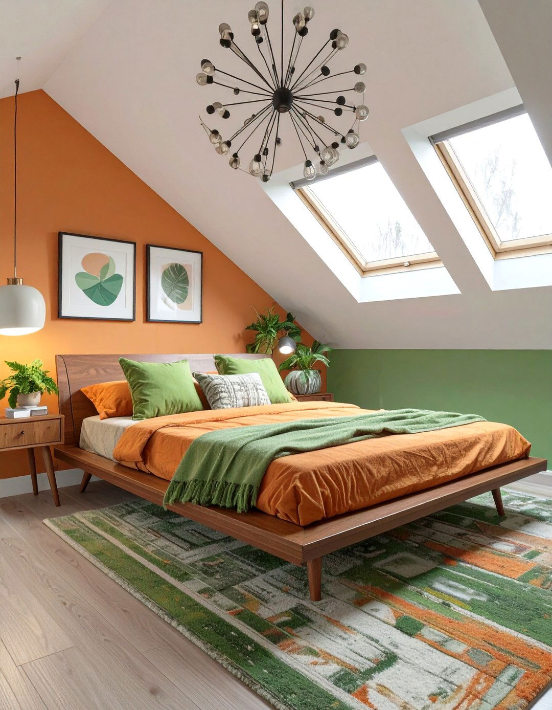 A Mid Century Modern Attic Bedroom - 30 attic bedroom ideas
