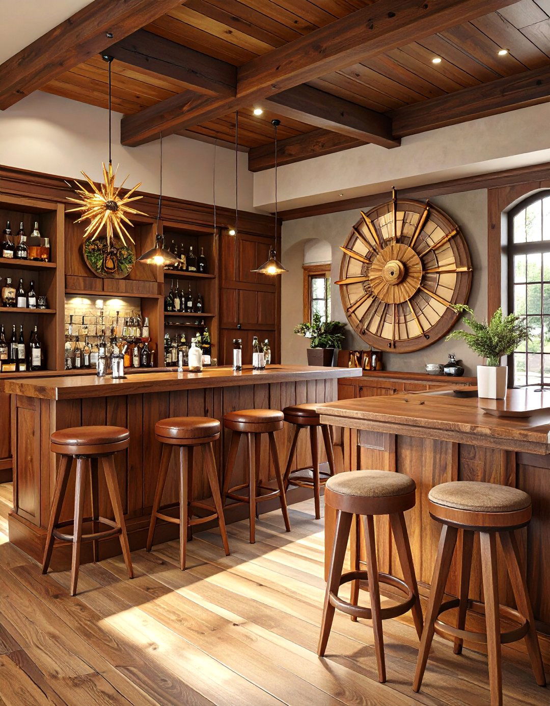 A Mid Century Modern Basement Bar - 30 bar ideas for basement