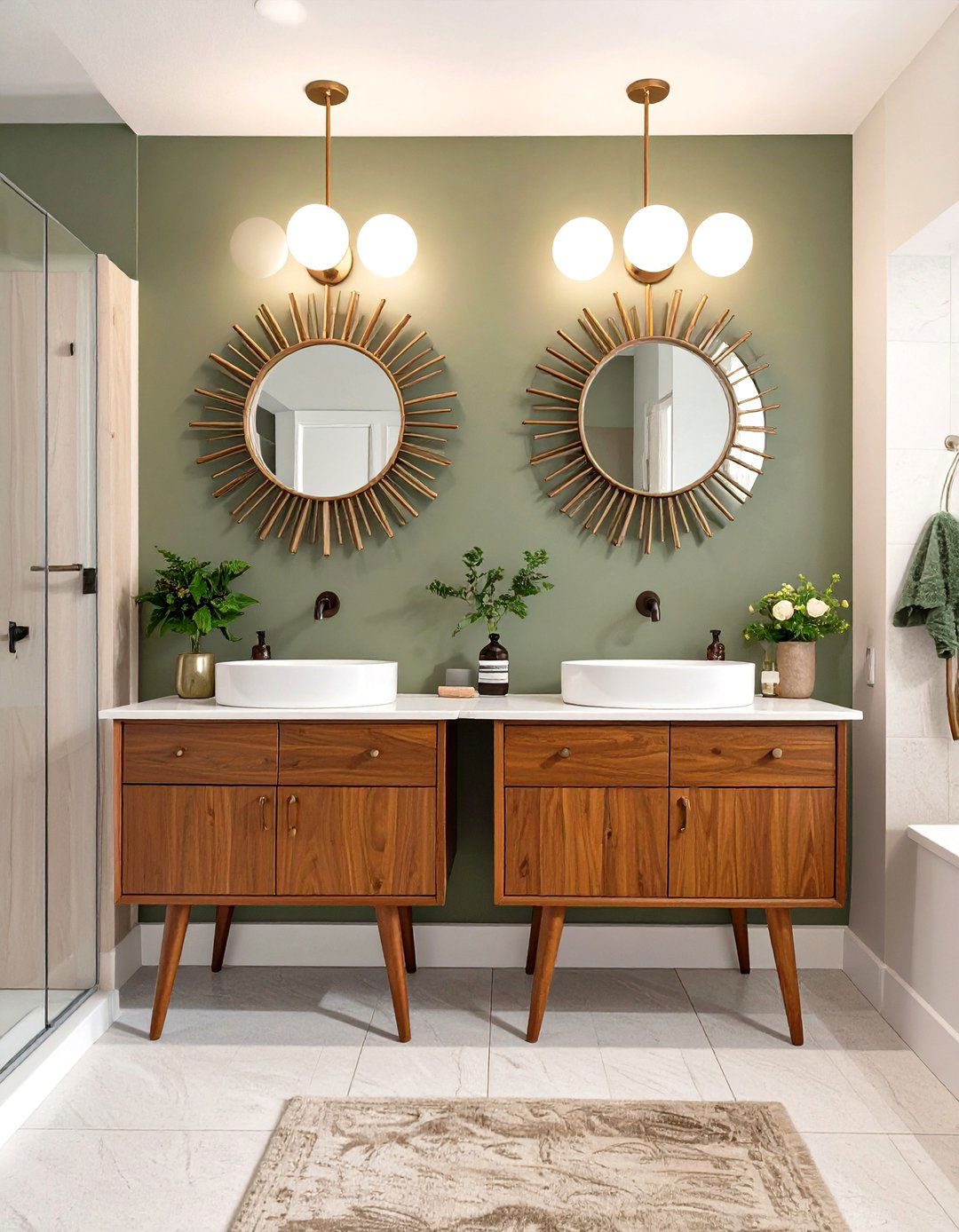 A Mid Century Modern Bathroom - 30 jack and jill bathroom ideas
