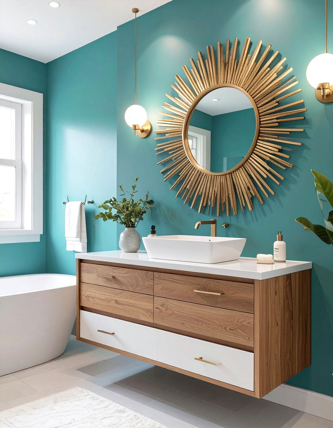 A Mid Century Modern Bathroom Refresh - 30 bathroom remodel ideas on a budget