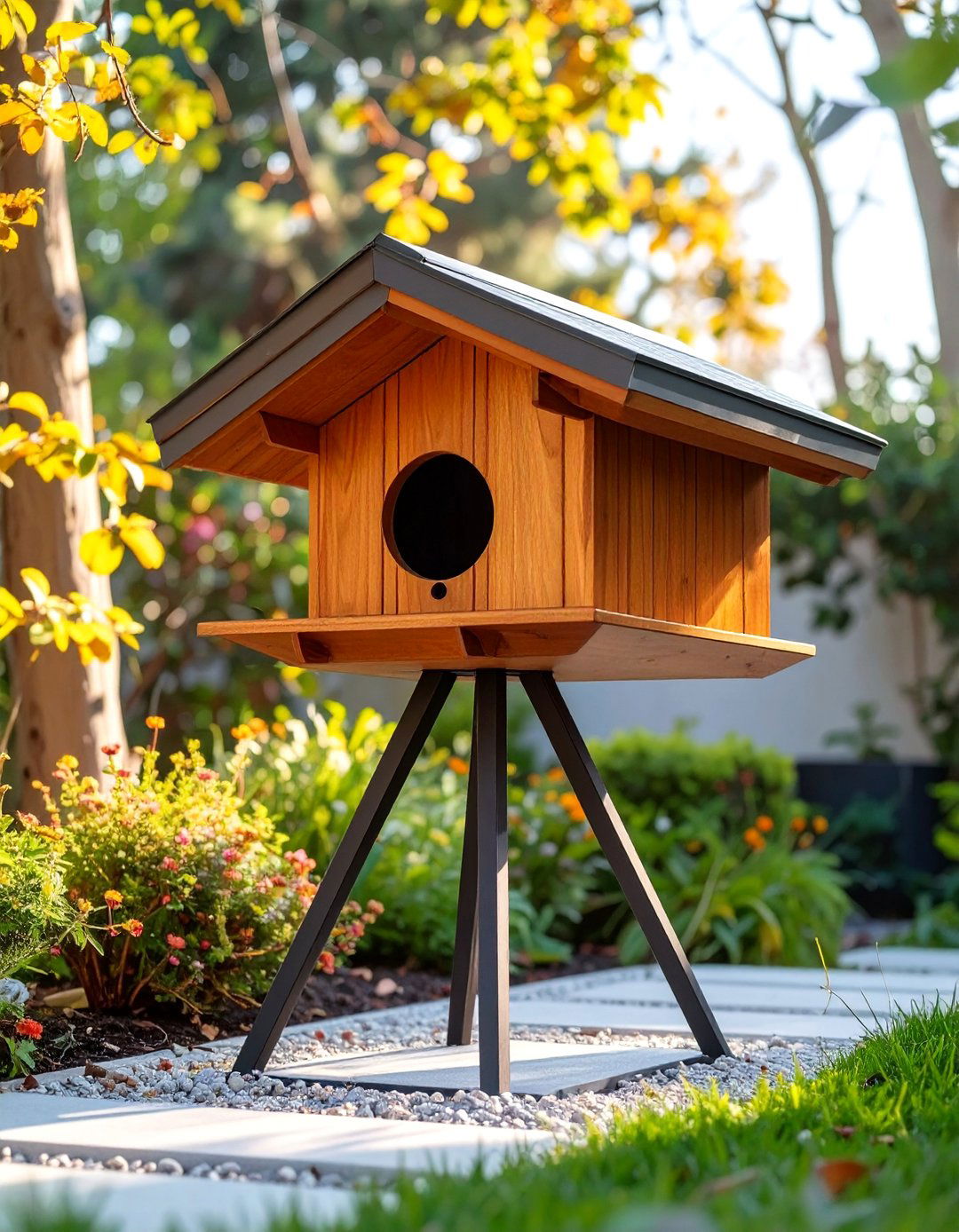 A Mid Century Modern Bird House - 30 bird house design ideas
