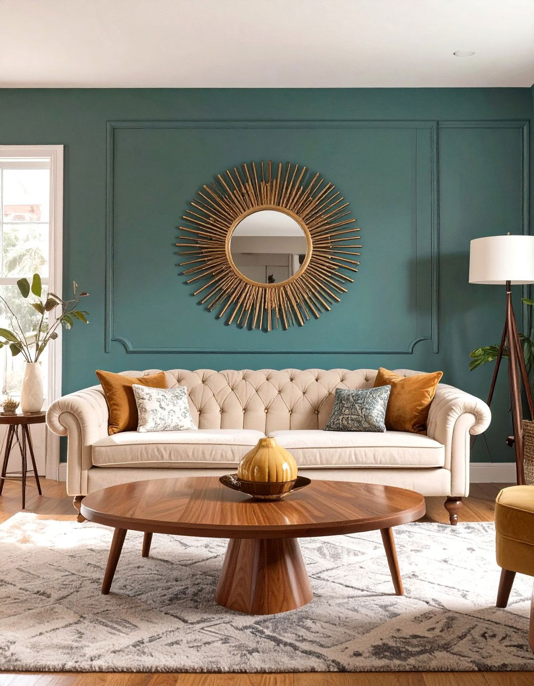 A Mid Century Modern Design - 30 beige couch living room ideas