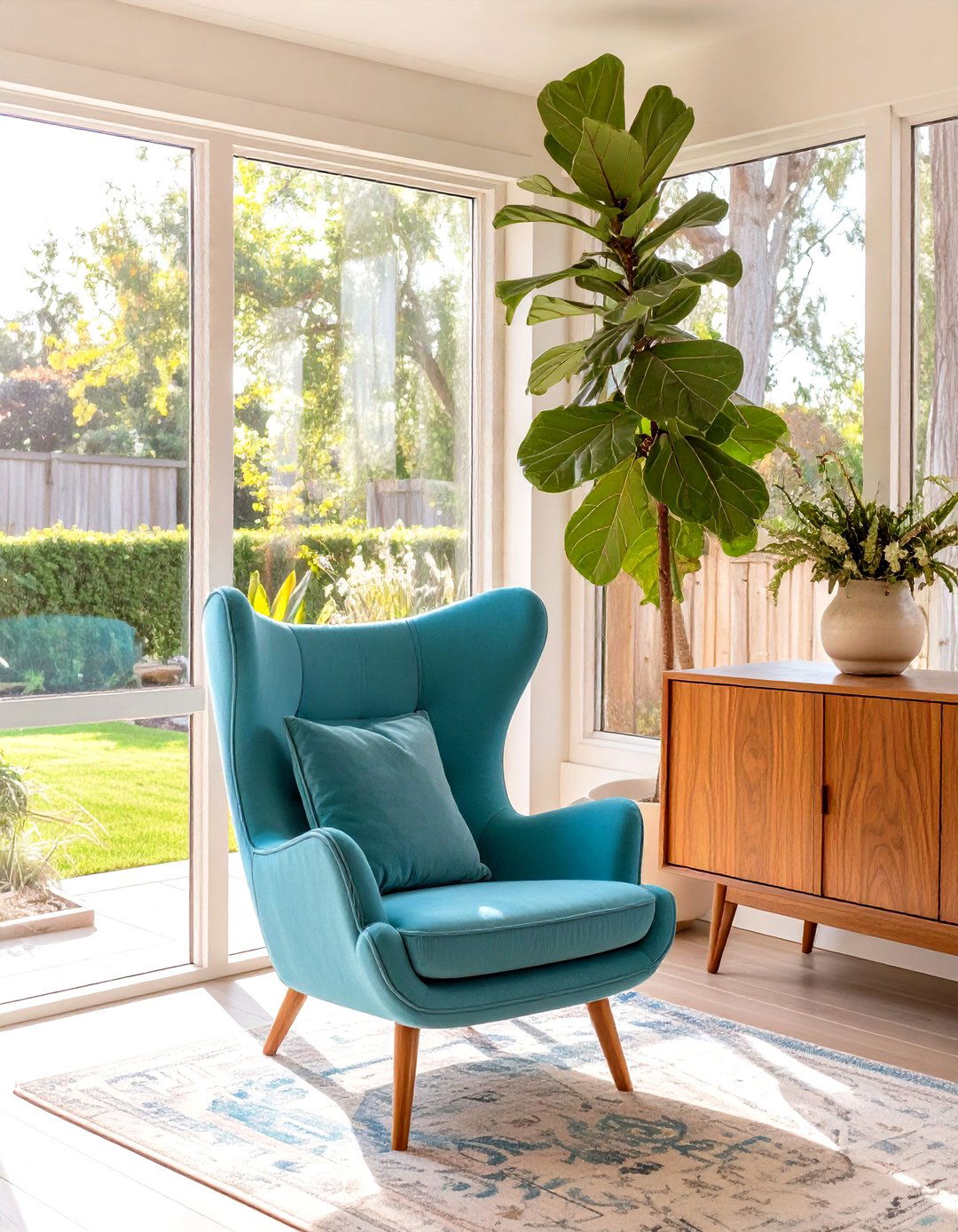 A Mid Century Modern Sunroom - 30 interior design blogs ideas