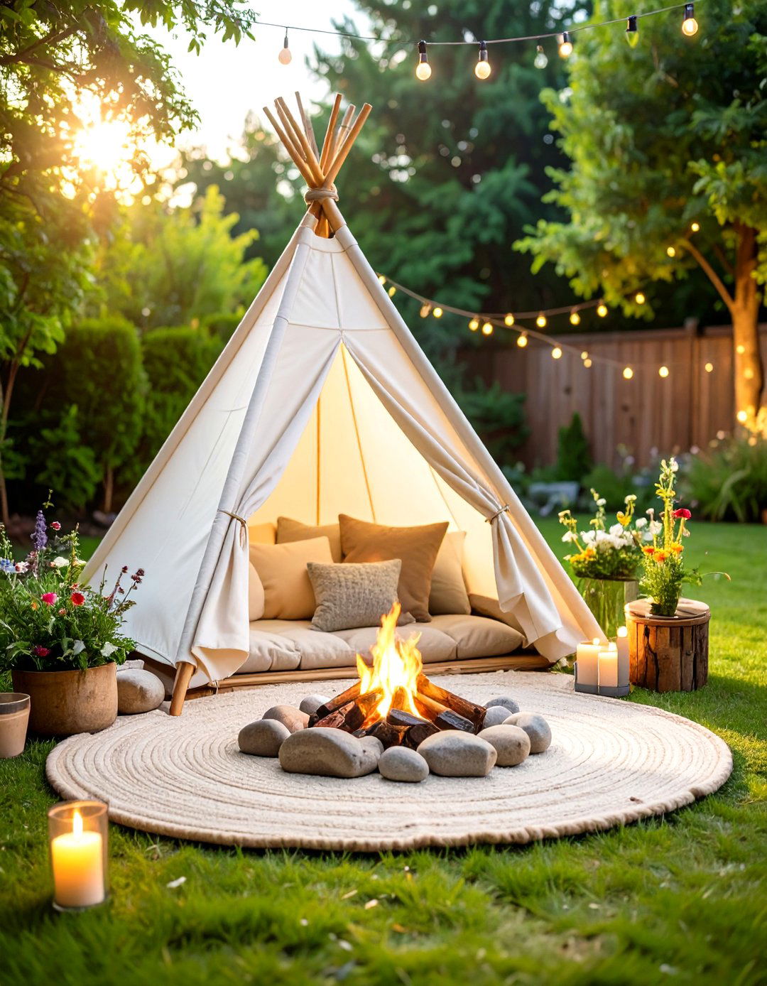 A Miniature Campsite Retreat - 30 backyard ideas for kids