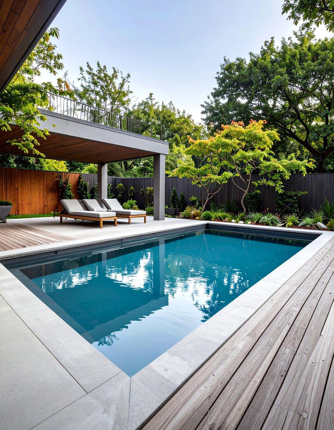 A Minimalist Concrete Pool - 30 pool ideas for backyard