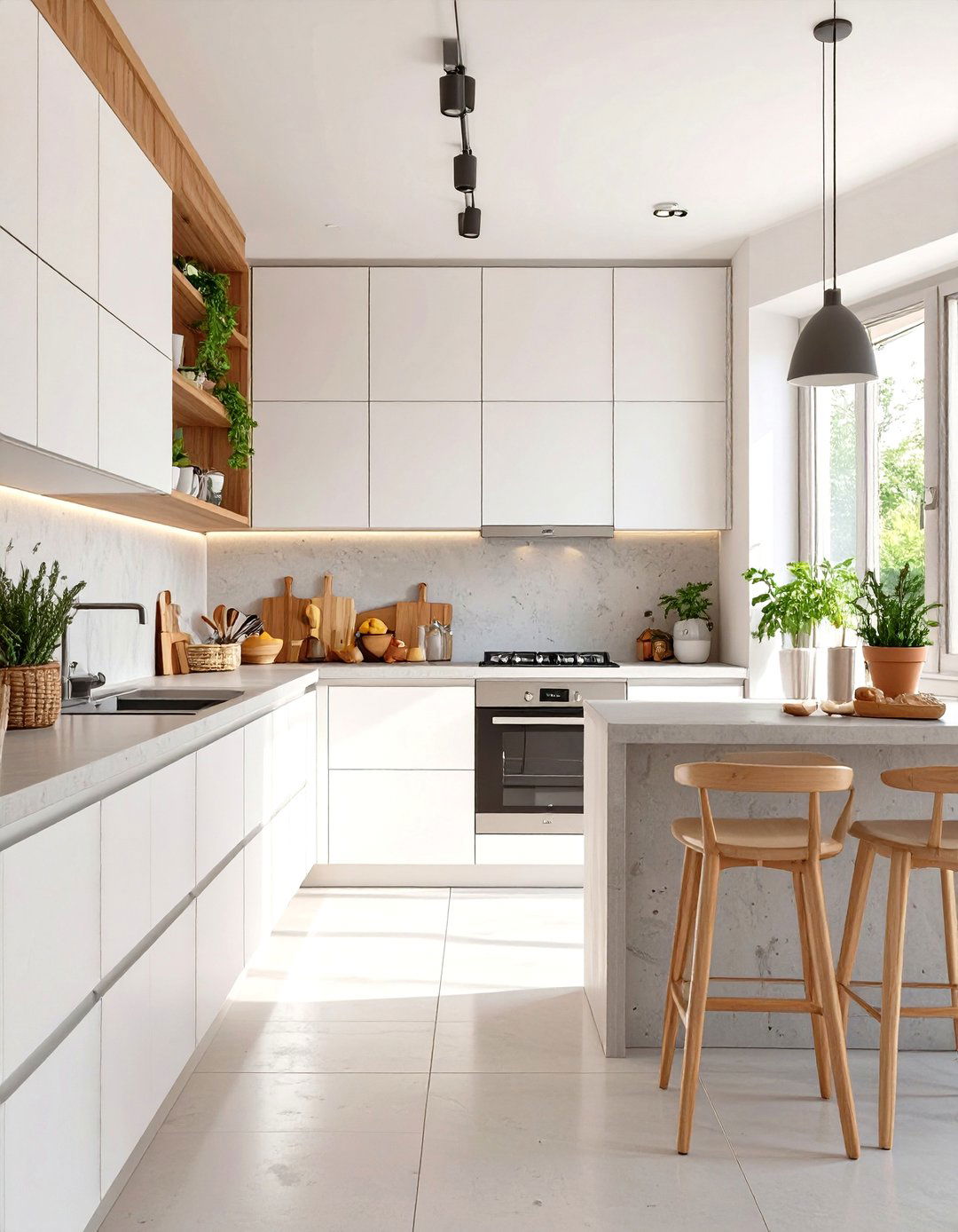 A Minimalist Design Approach - 30 small open kitchen design ideas