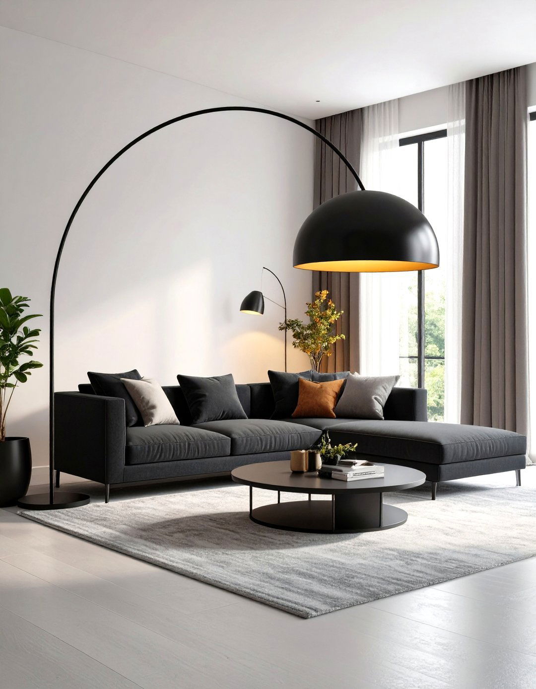 A Minimalist Floor Lamp Focus - 30 living room corner ideas