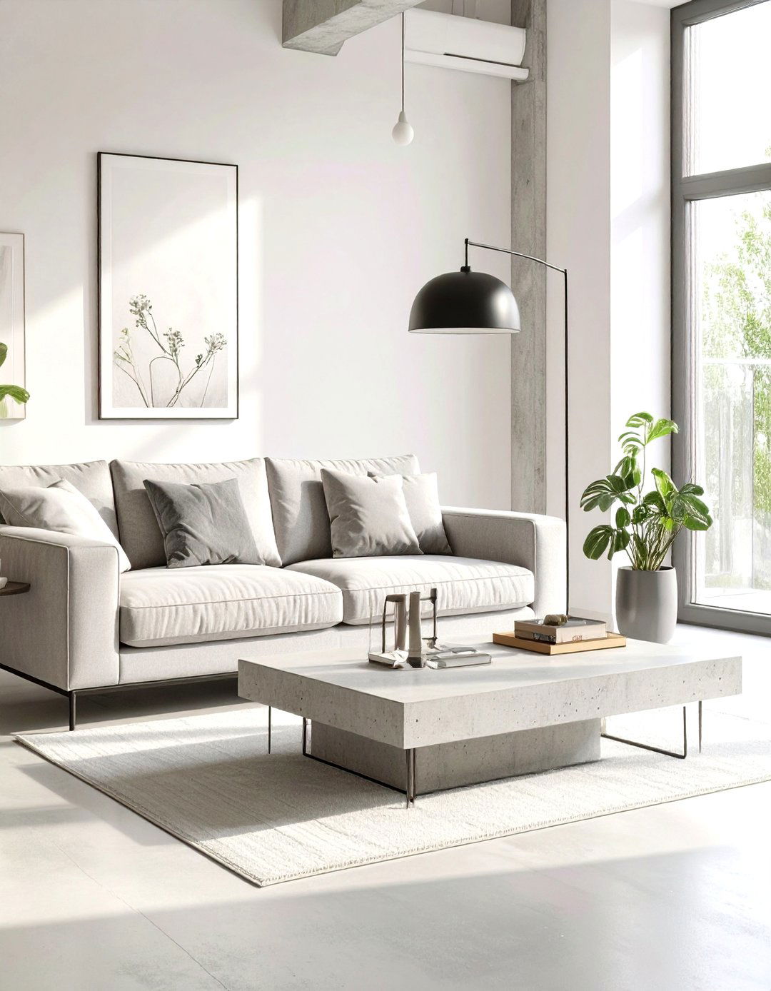 A Minimalist Living Room Perspective Sketch - 30 interior design sketches ideas