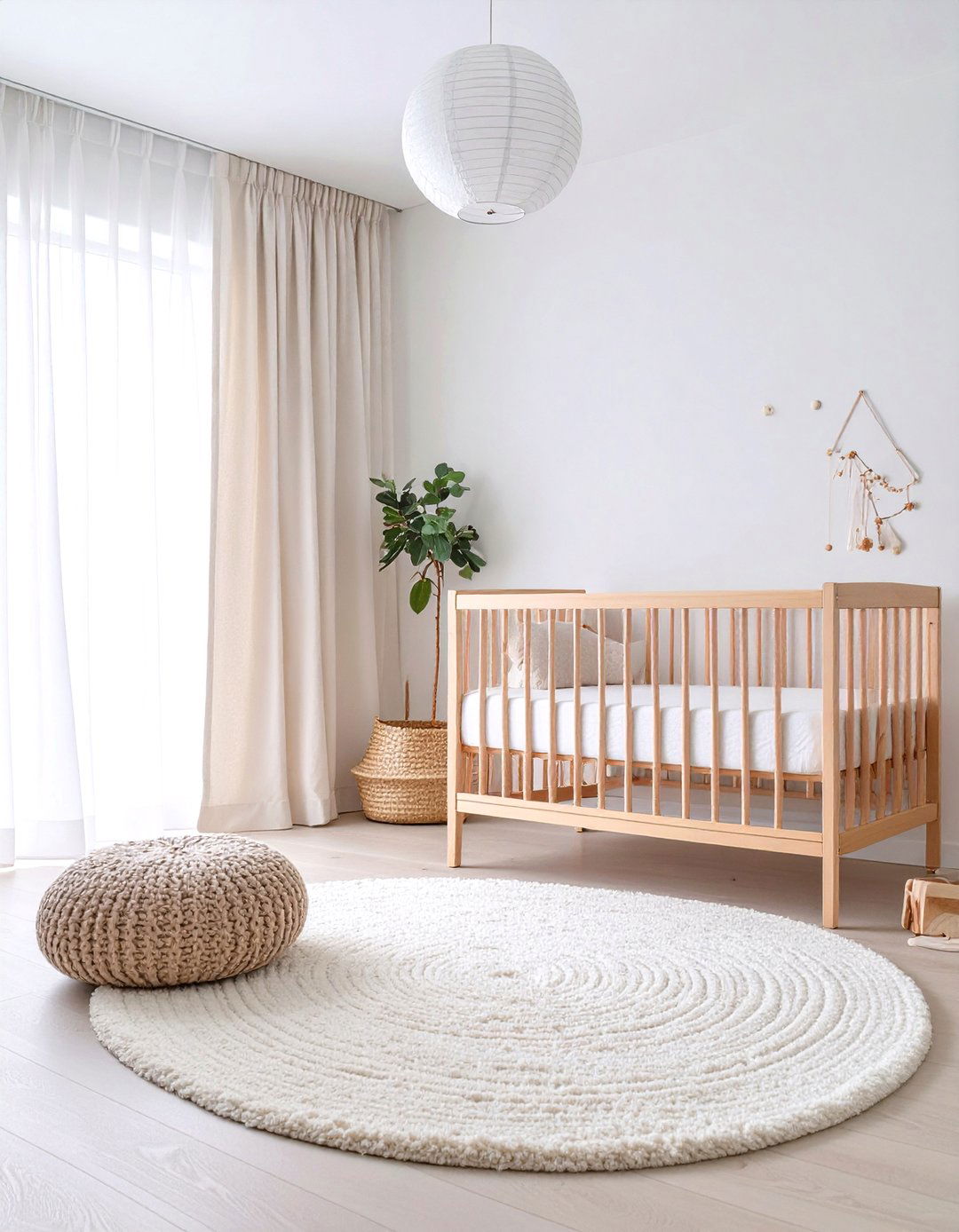 A Minimalist Nursery with Soft Textures - 30 modern japanese interior design ideas