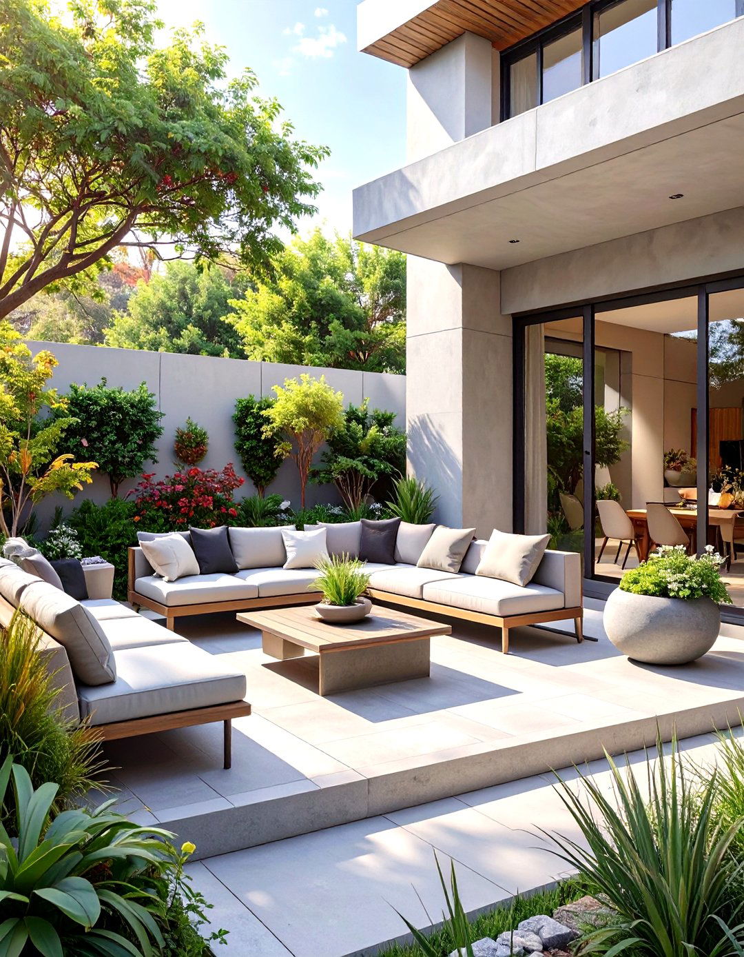 A Minimalist Patio Design - 30 outdoor  decorating ideas