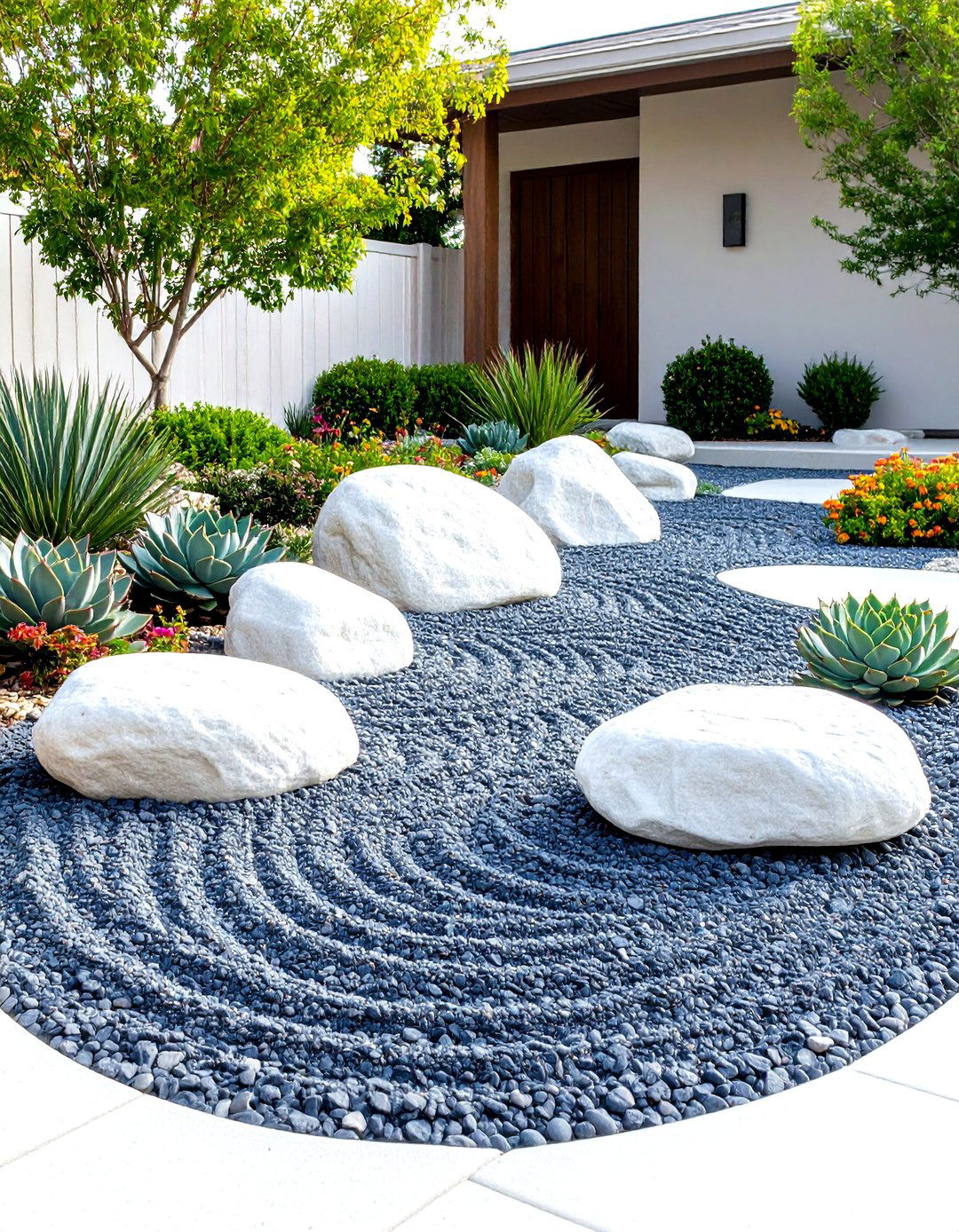 A Minimalist Rock Garden Design - 30 inexpensive desert landscaping ideas