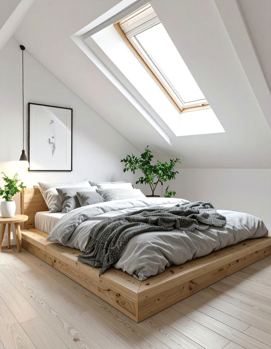 A Minimalist Scandinavian Attic Bedroom - 30 attic bedroom ideas