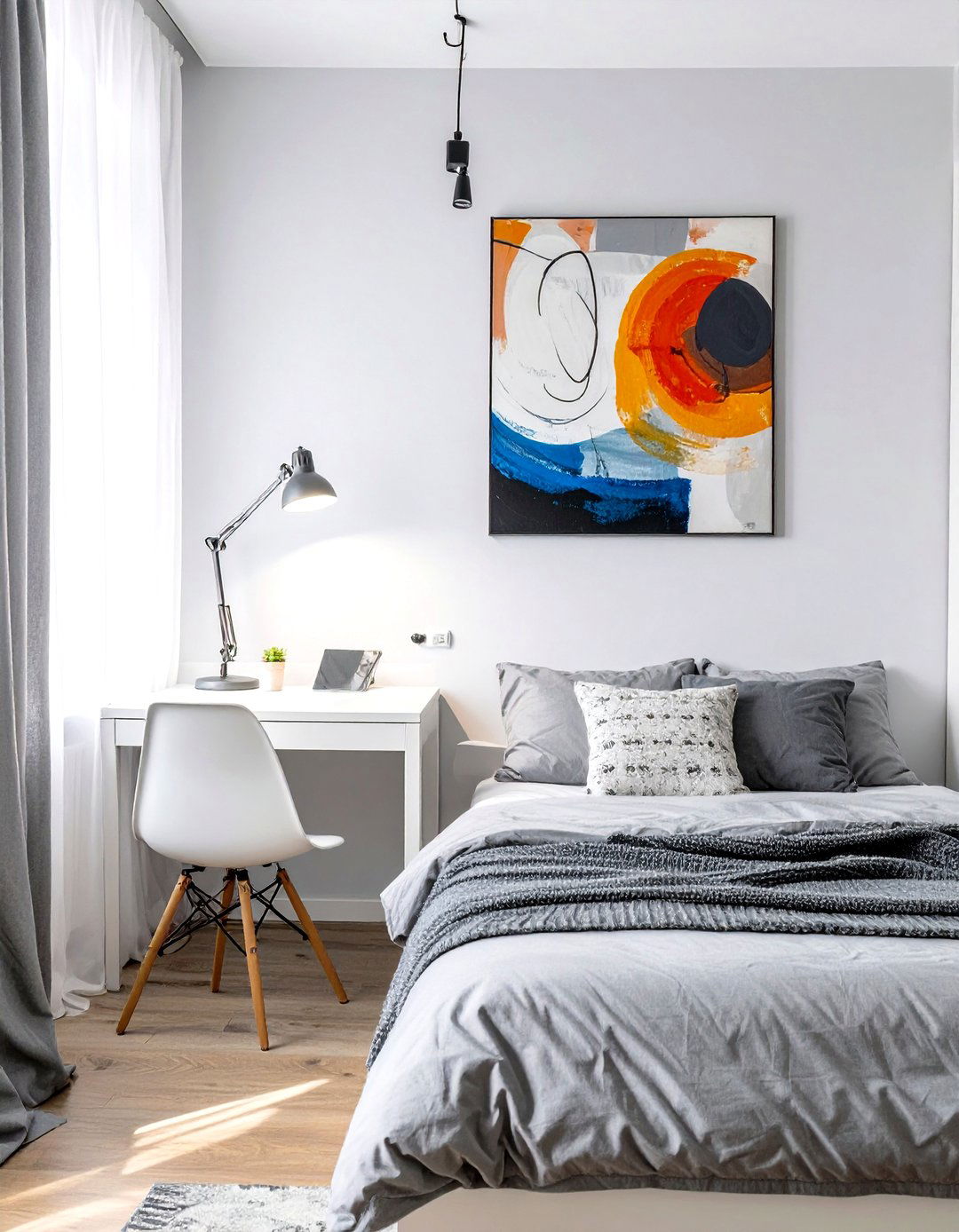 A Minimalist Study Sanctuary - 30 guys dorm room ideas