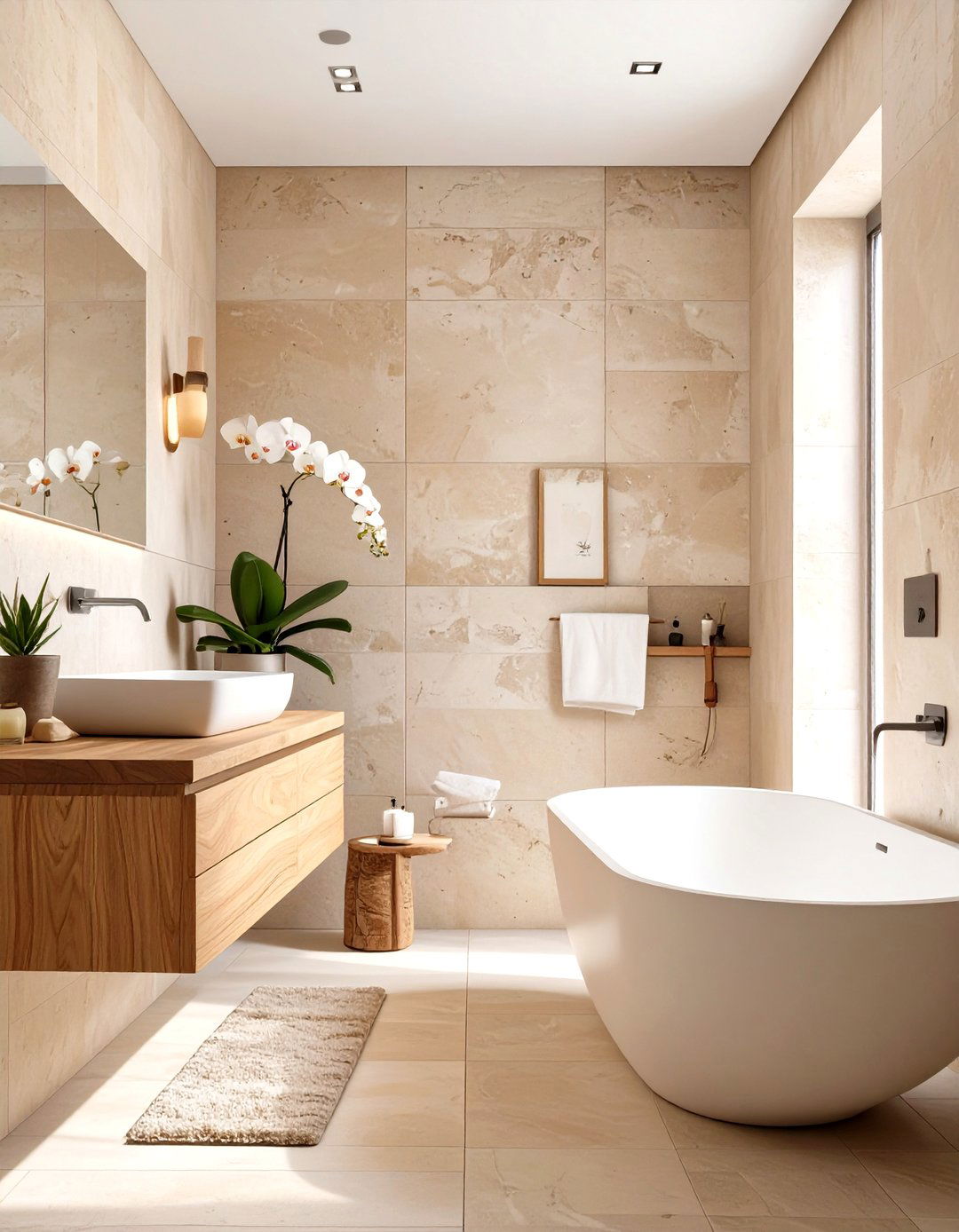 A Minimalist Zen Bathroom - 30 kitchen and bath design ideas