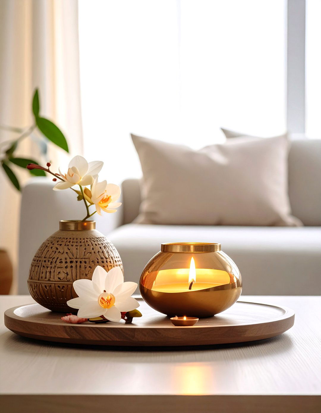 A Minimalist Zen Diwali - 30 diwali decoration ideas for living room