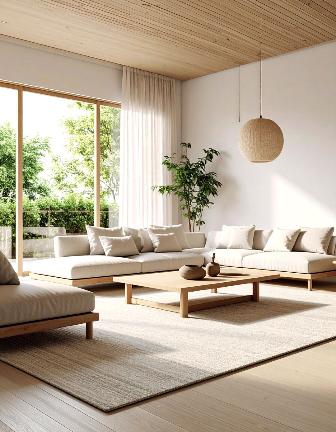 A Minimalist Zen Family Room - 30 family room decor ideas