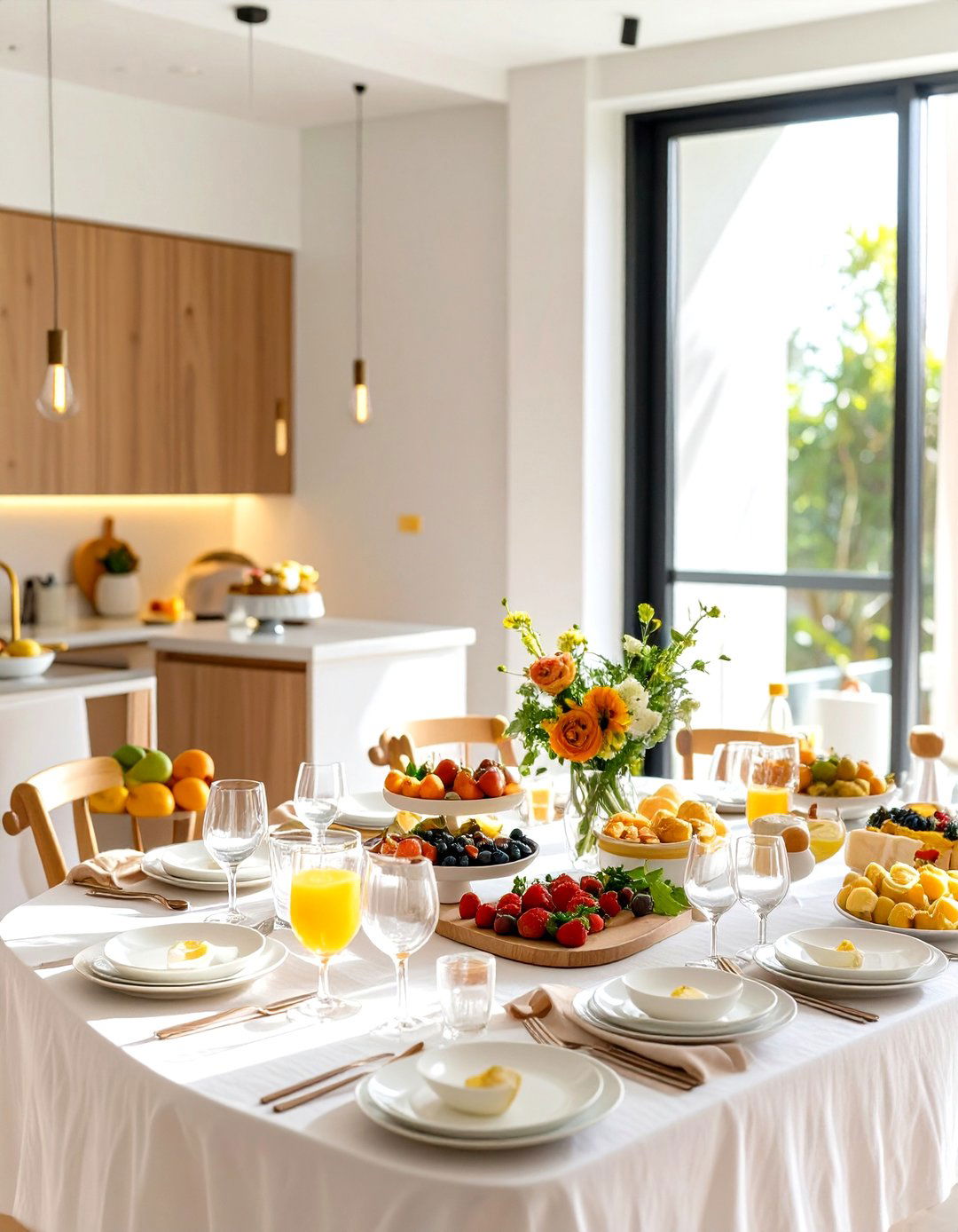 A Minimalist and Modern Brunch - 30 baby shower brunch ideas