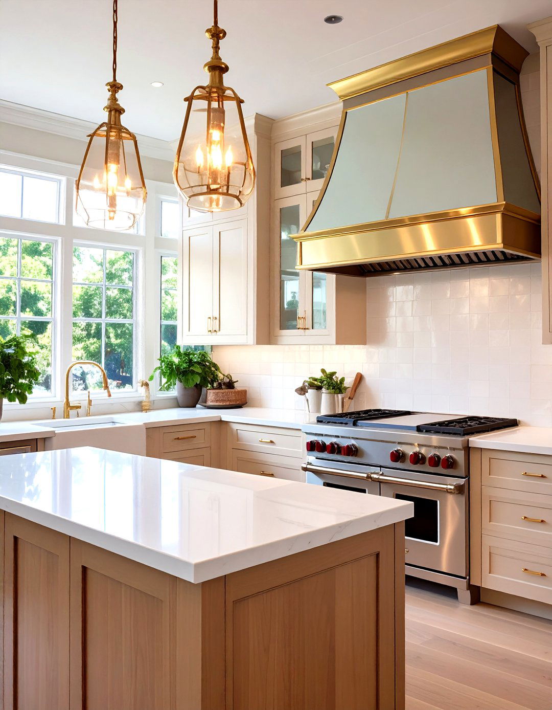 A Mirrored or High Gloss Kitchen Hood - 30 kitchen hood ideas