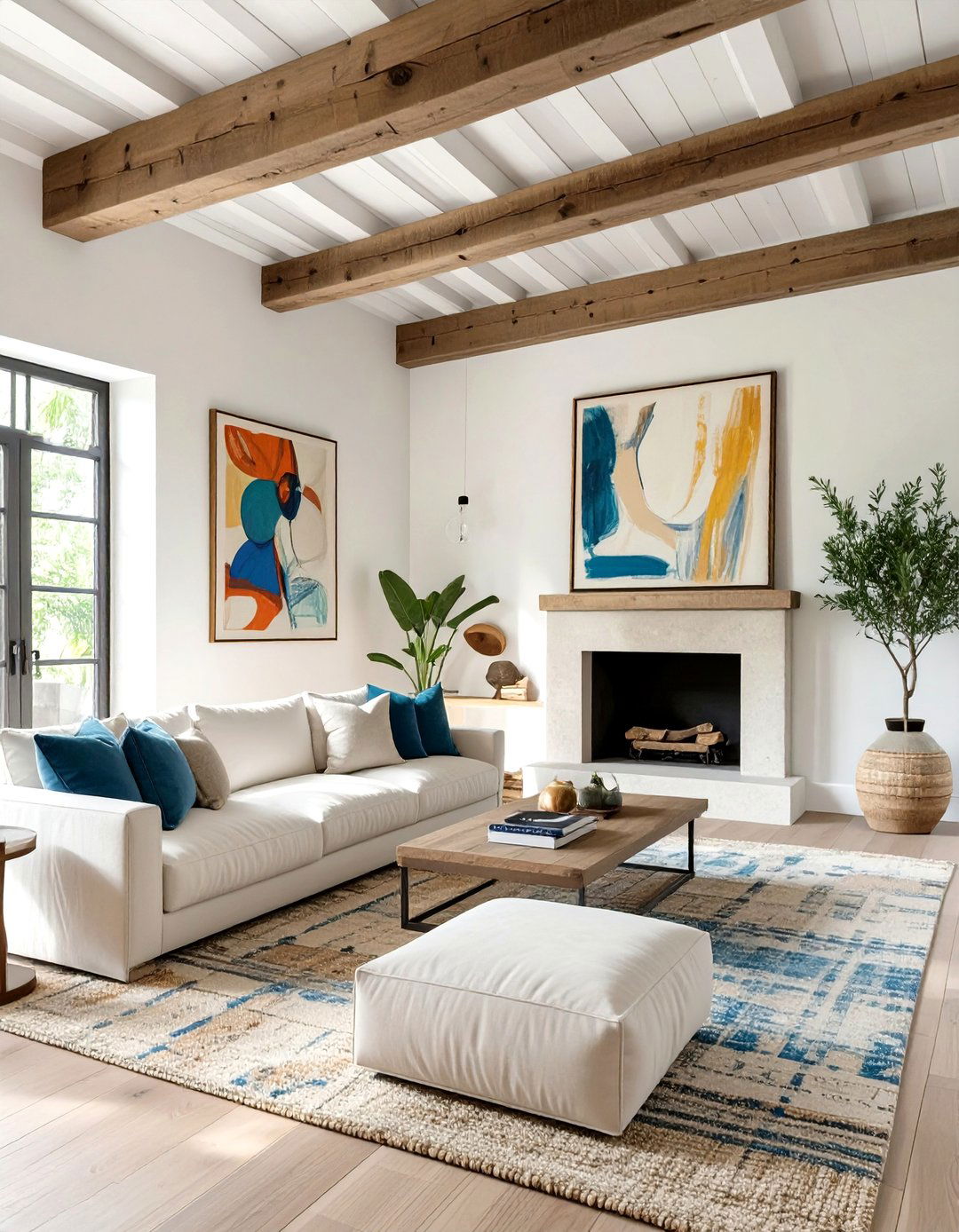 A Modern Colonial Fusion Living Room - 30 colonial interior design ideas
