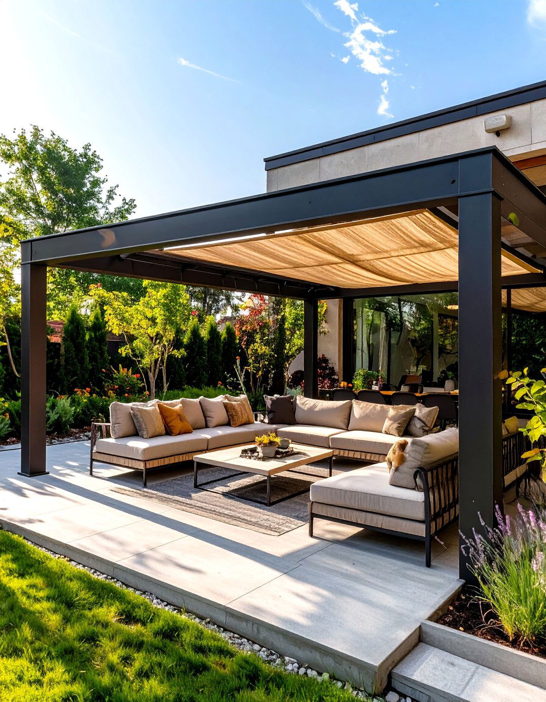 30 Modern Concrete Patio Ideas for Your Backyard - We Love Home Blog