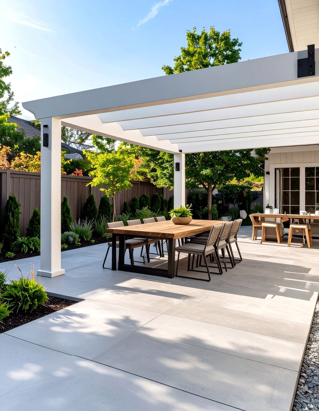 30 Modern Concrete Patio Ideas for Your Backyard - We Love Home Blog