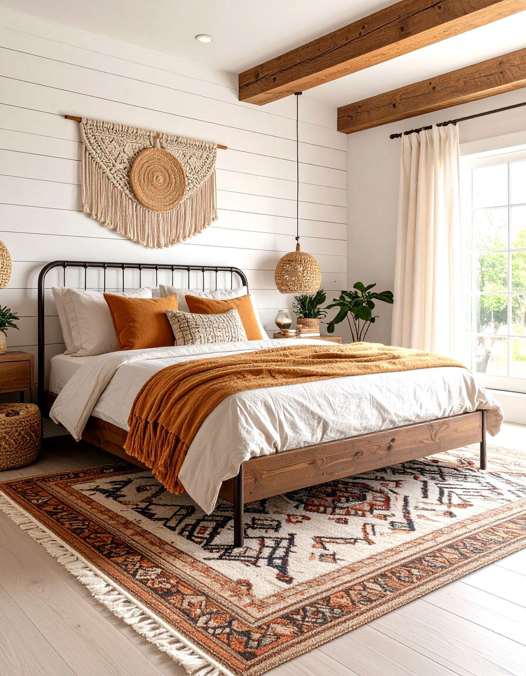 A Modern Farmhouse and Boho Mix - 30 ai boho chic bedroom ideas