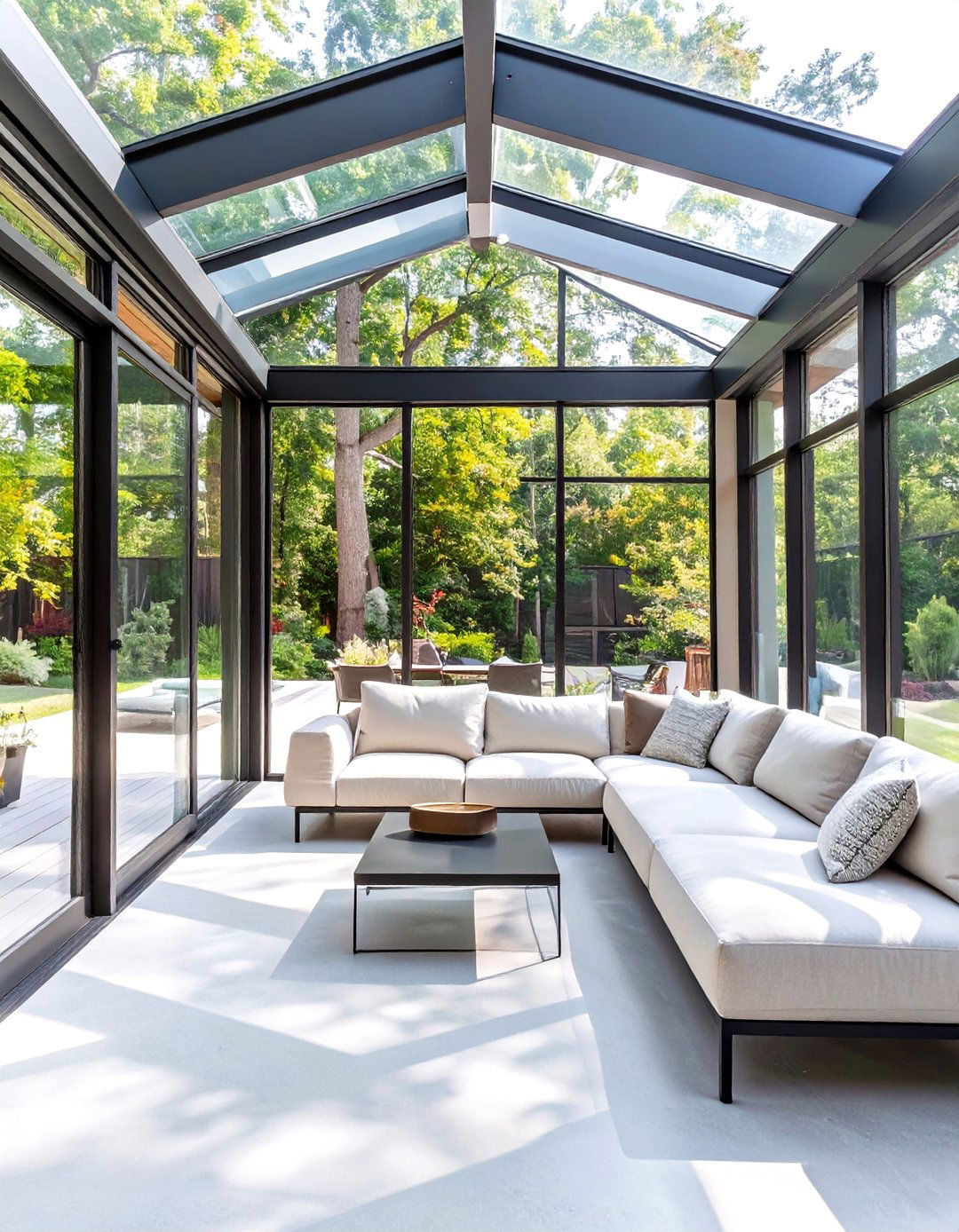 A Modern Glass Box Sunroom - 30 deck enclosure ideas