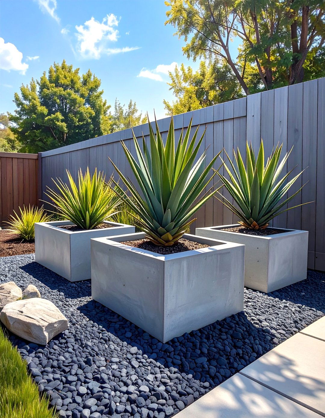 30 Along Fence Simple Backyard Landscaping Ideas