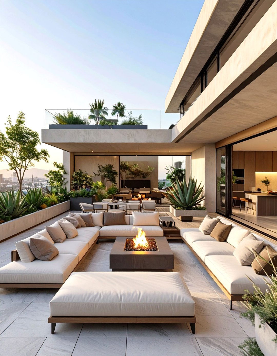 A Modern Home with a Flat Roof Terrace - 30 mexican house design ideas