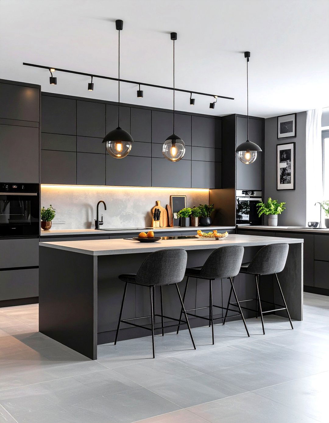 A Modern Kitchen Art Gallery Wall - 30 empty wall in kitchen ideas