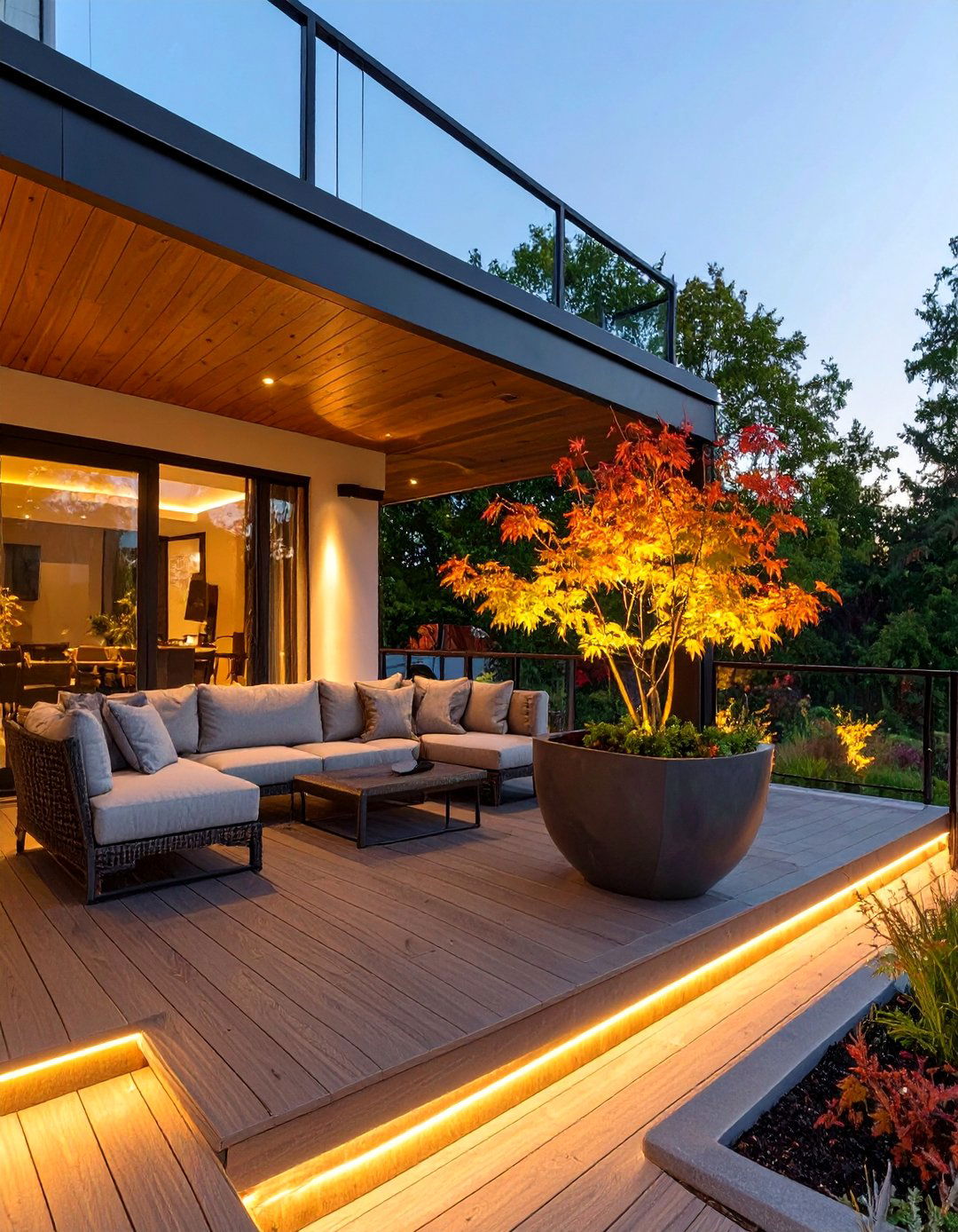 A Modern Minimalist Deck - 30 deck landscaping ideas