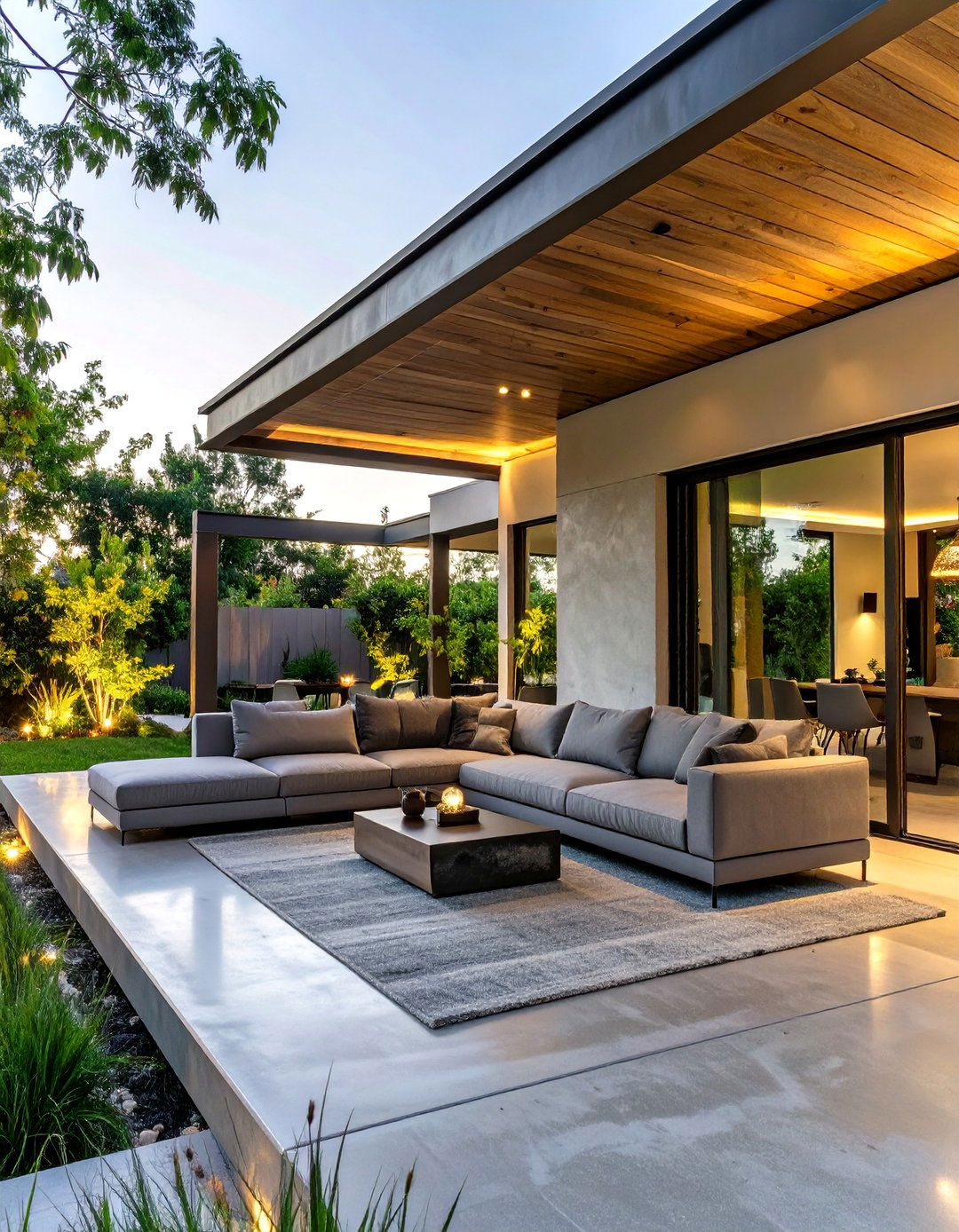 A Modern Minimalist Extension - 30 attached covered patio ideas