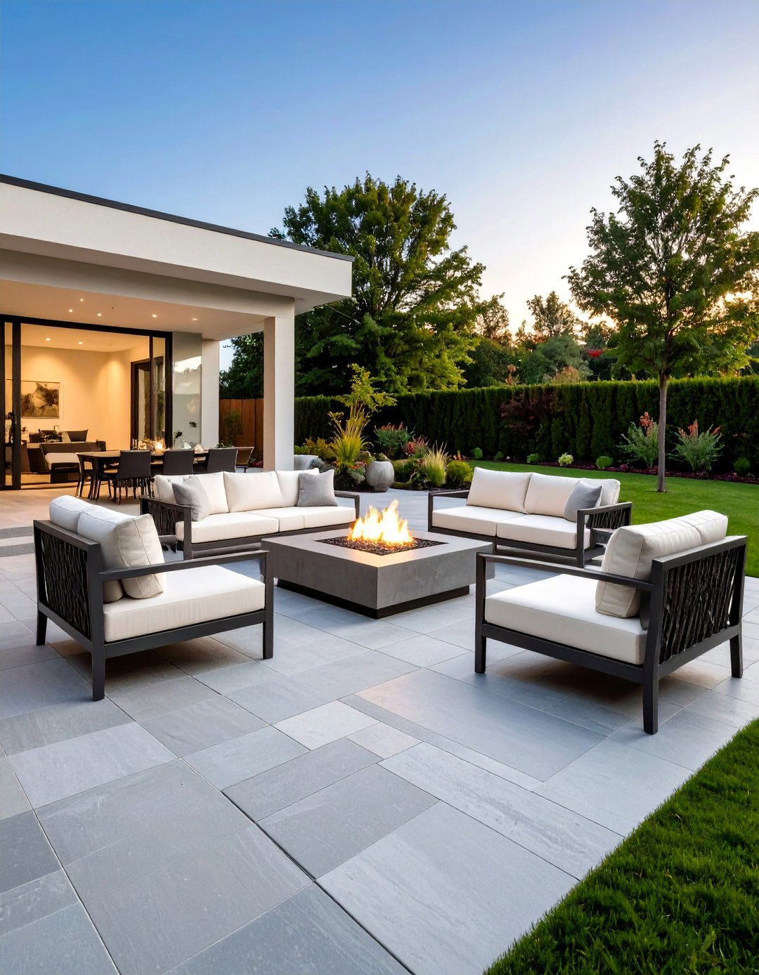 A Modern Minimalist Flagstone Patio - 30 flagstone patio ideas