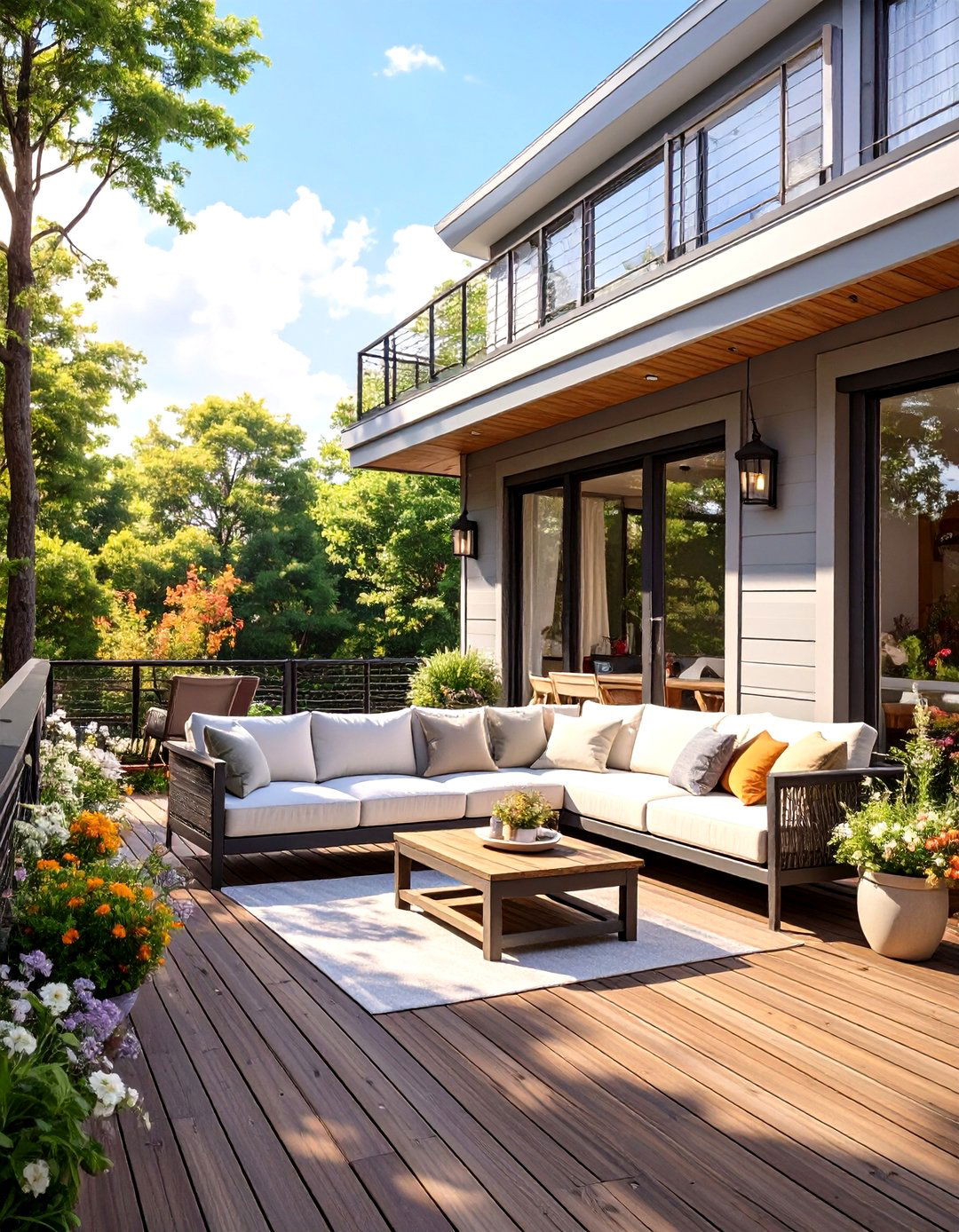 30 Modern Mobile Home Deck Ideas for Outdoor Living - We Love Home Blog