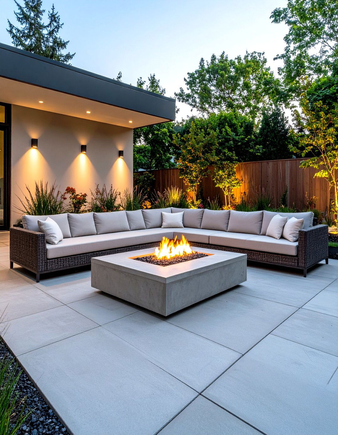 A Modern Minimalist Patio - 30 how to design outdoor living spaces ideas