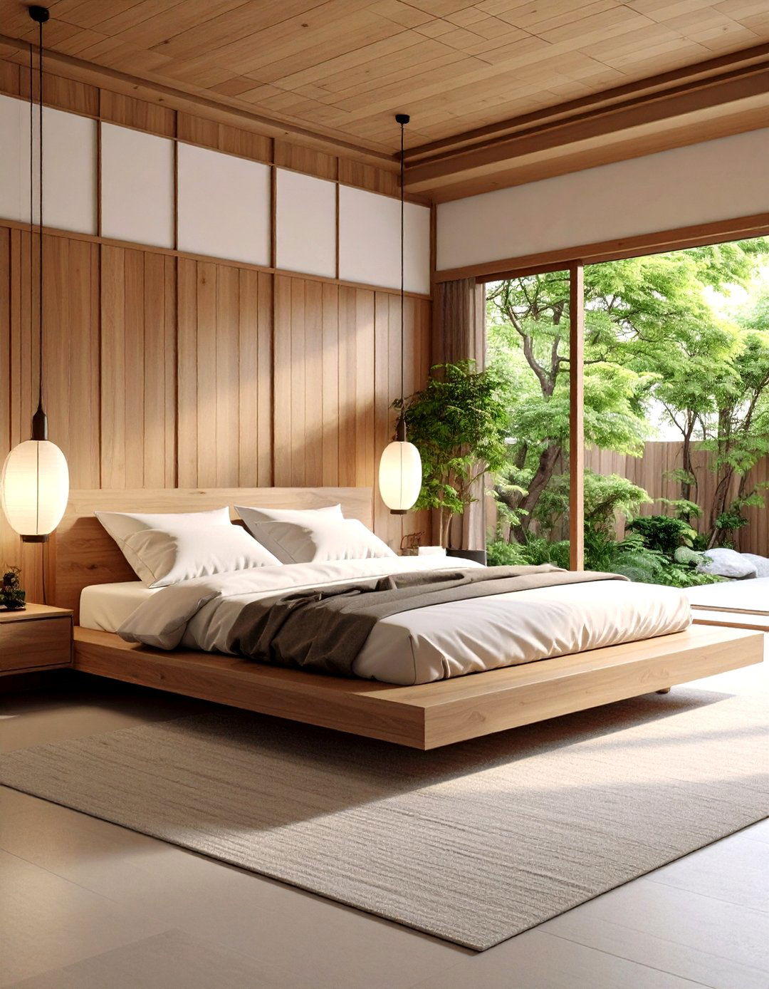 30 Calm Japanese Bedroom Design Ideas for Better Sleep - We Love Home Blog