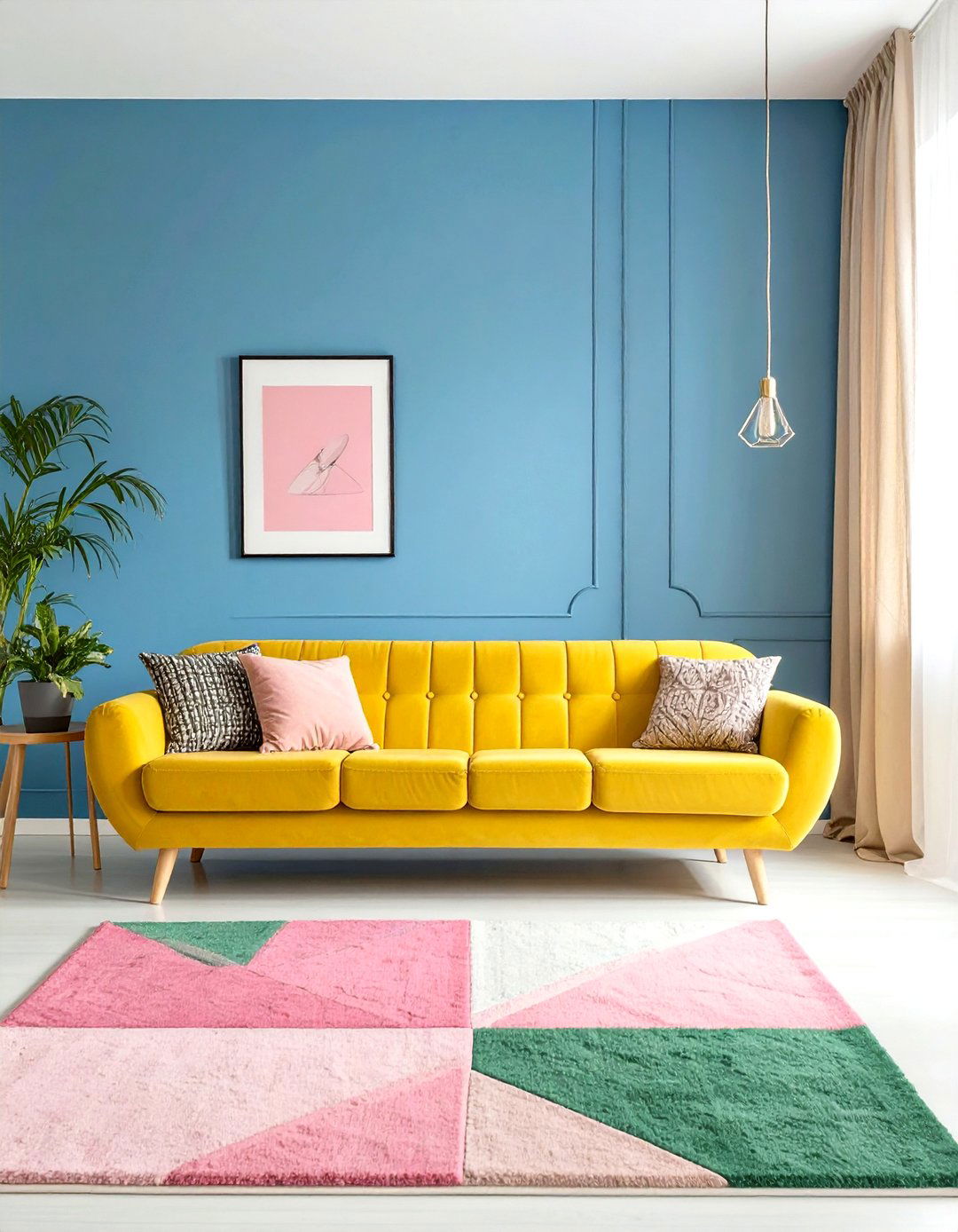 A Modernist Color Blocking Scheme - 30 maximalism interior design ideas
