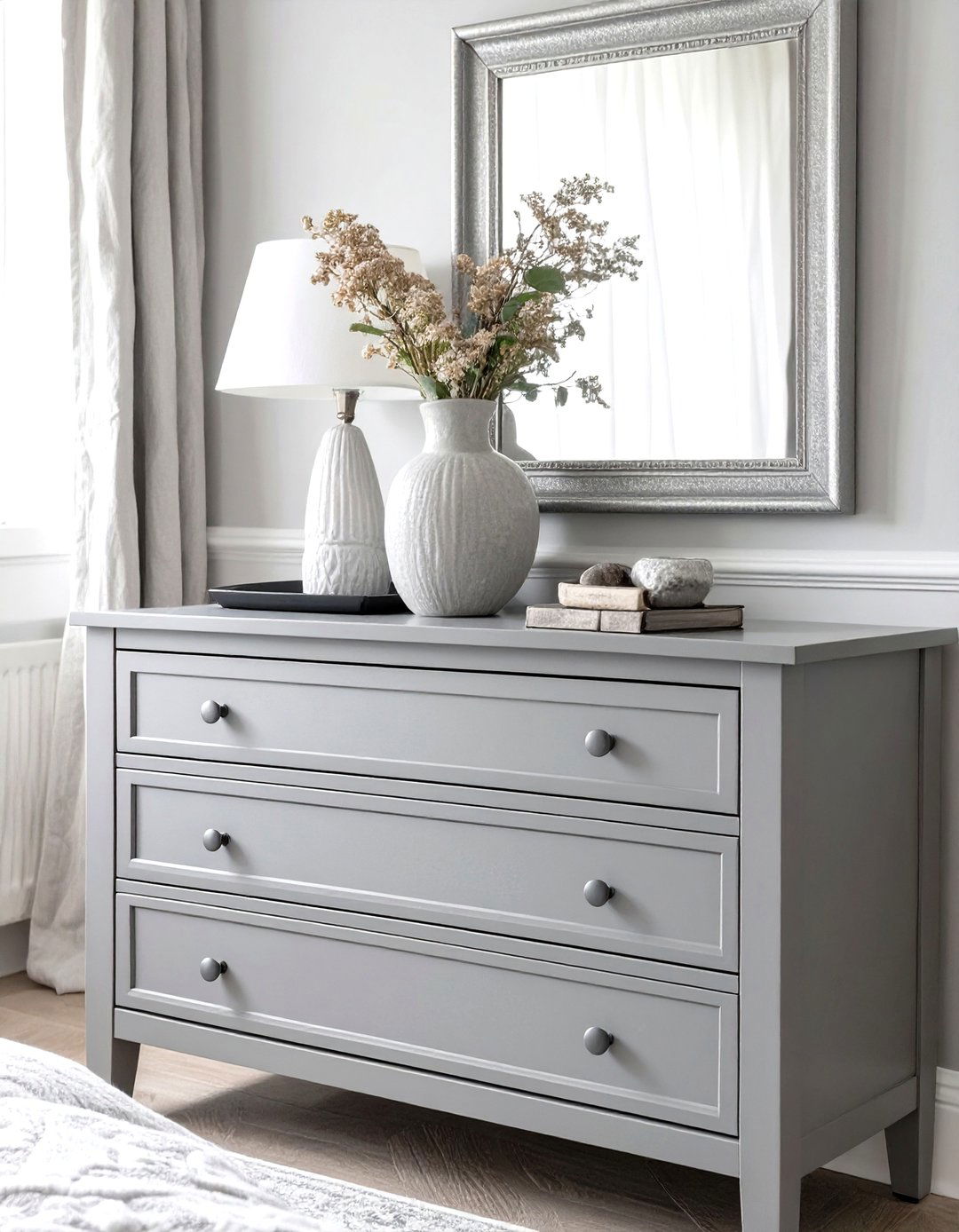 A Monochromatic Bedroom Mood - 30 master bedroom dresser decor ideas