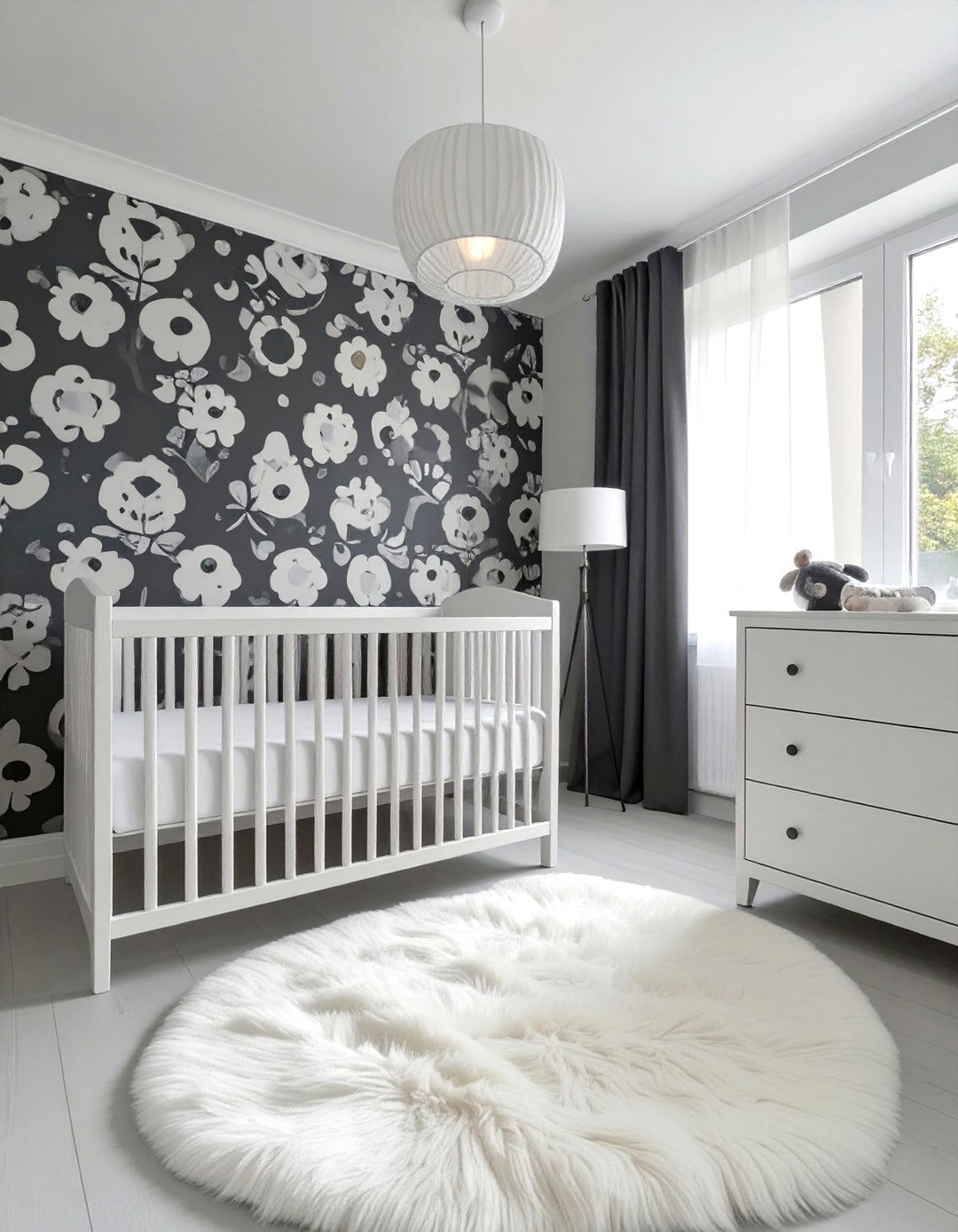 A Monochromatic Black and White Nursery - 30 nursery theme ideas