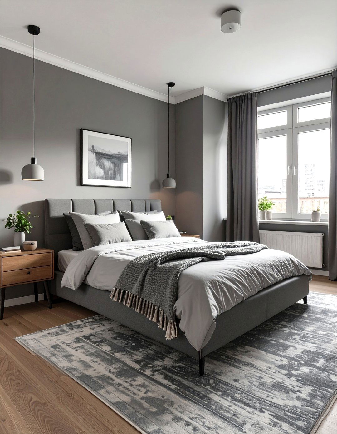 A Monochromatic Color Scheme - 30 small apartment bedroom ideas
